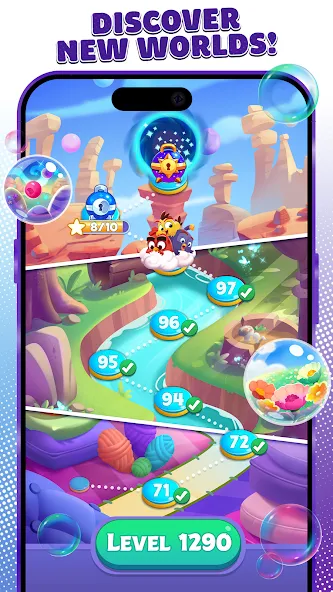 Скачать Angry Birds Dream Blast с модом — Много монет и ходов — скриншот 5