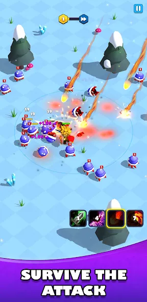 Скачать Idle Warrior Defence RPG — Последняя версия (Много денег) — скриншот 2