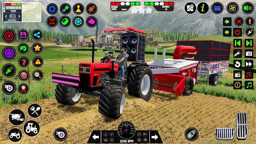 Скачать взломанную Indian Tractor Farming Games — Много денег — скриншот 2
