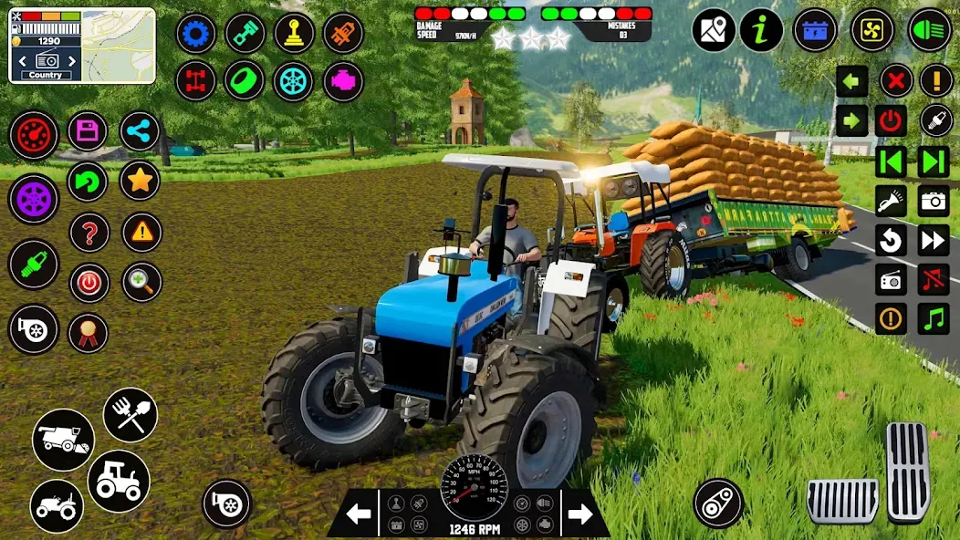 Скачать взломанную Indian Tractor Farming Games — Много денег — скриншот 4