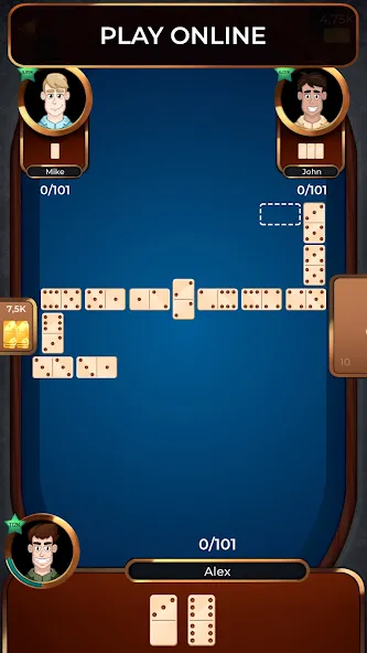 Dominoes Online MOD — Много денег и без рекламы на Андроид — скриншот 1