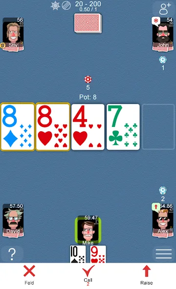 Poker Online MOD APK на Android — Много денег — скриншот 1