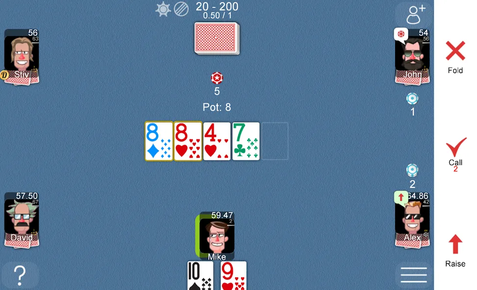 Poker Online MOD APK на Android — Много денег — скриншот 3
