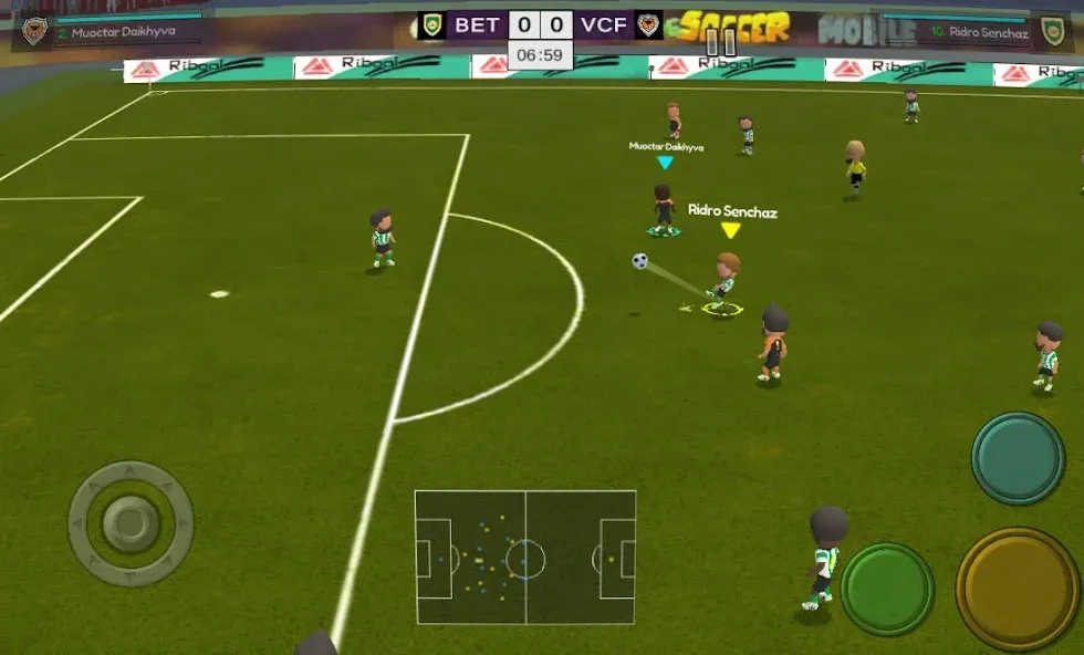 Взлом Super Arcade Soccer Mobile — Много денег — скриншот 1