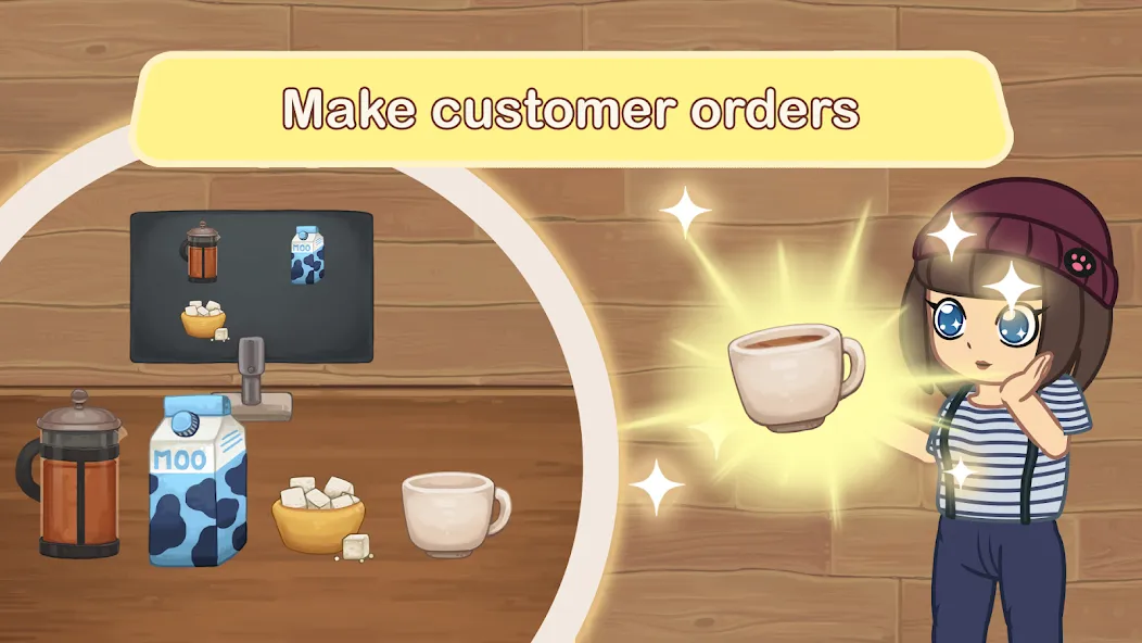 Furistas Cat Cafe Mod APK Много денег — Скачать на Андроид — скриншот 5