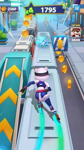 Runner Heroes — Взломанная версия (Много денег и бессмертие) — скриншот 2