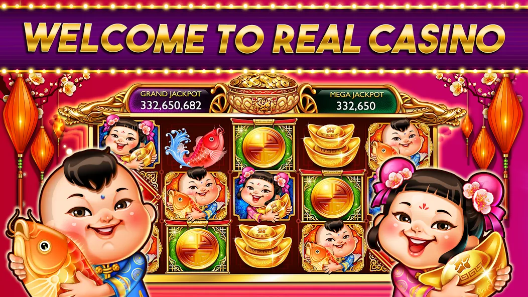 Casino Frenzy - Slot Machines на Андроид — Мод Много денег — скриншот 1