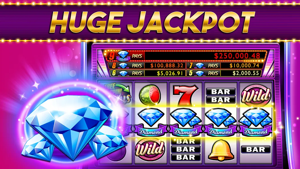 Casino Frenzy - Slot Machines на Андроид — Мод Много денег — скриншот 2
