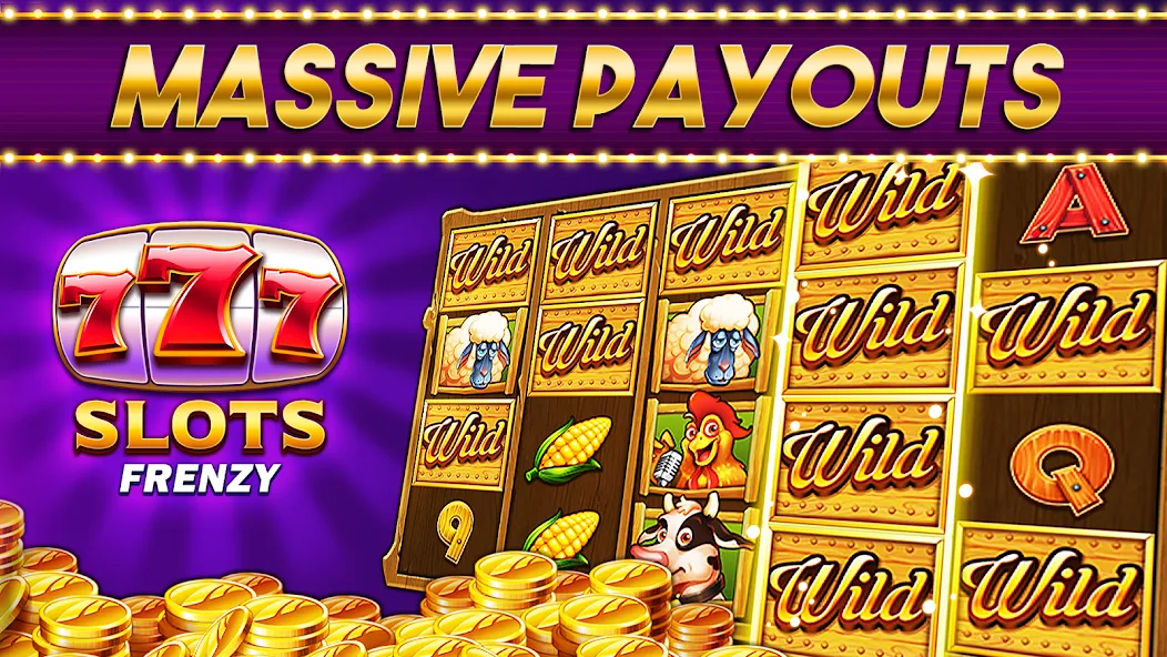 Casino Frenzy - Slot Machines на Андроид — Мод Много денег — скриншот 4