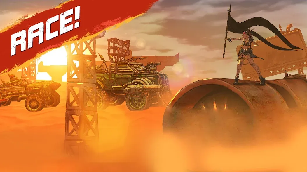 Road Warrior: Nitro Car Battle (Мод Много денег) — скриншот 2