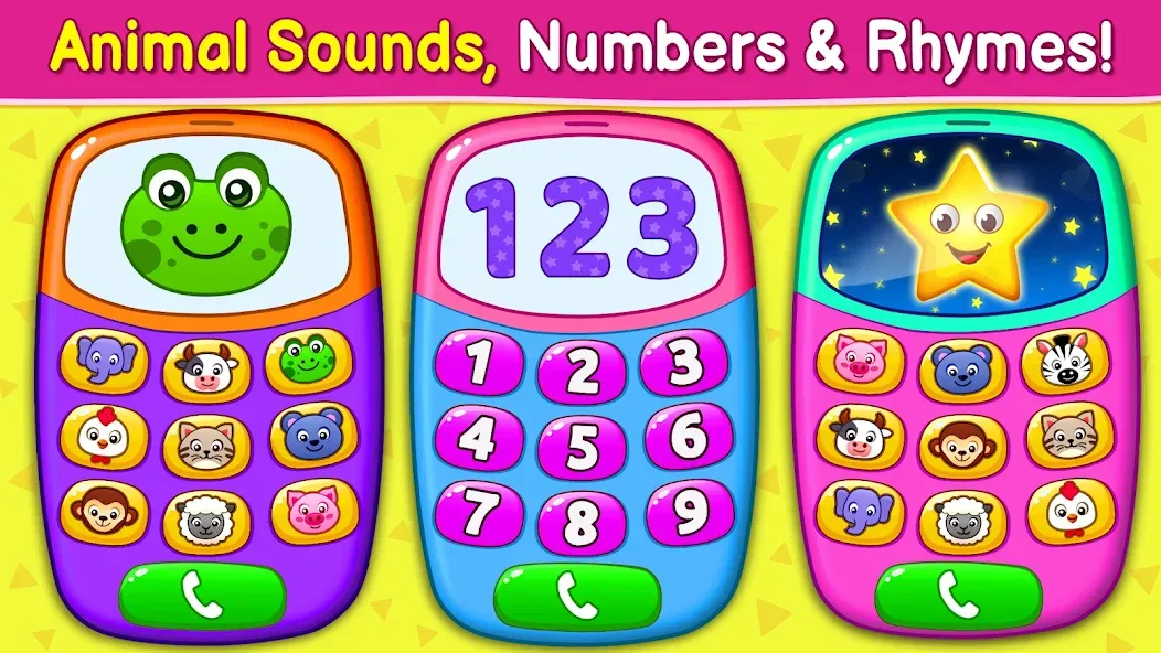 Взломанная Baby Games: Piano & Baby Phone на Андроид — Все открыто — скриншот 1 Взломанная Baby Games: Piano & Baby Phone на Андроид — Все открыто — скриншот 1