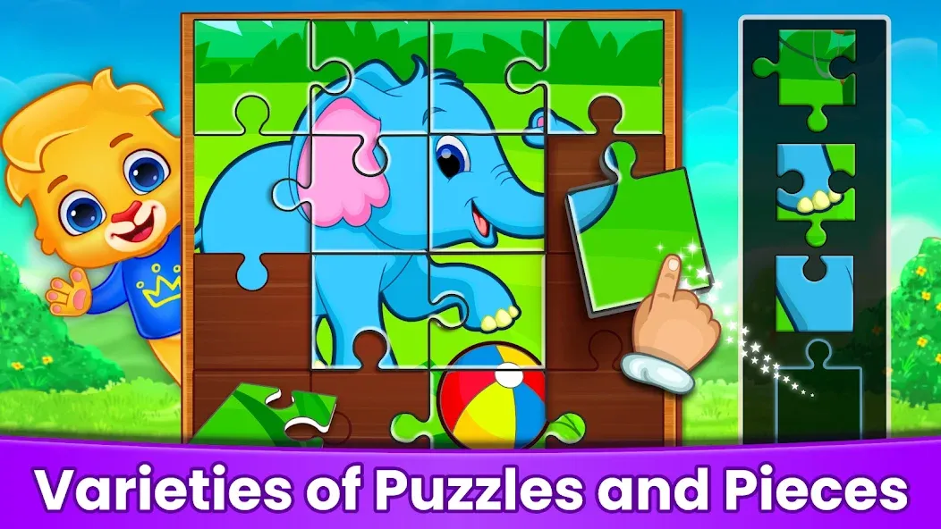 Скачать взлом Puzzle Kids: Jigsaw Puzzles на Андроид — Все пазлы разблокированы — скриншот 2
