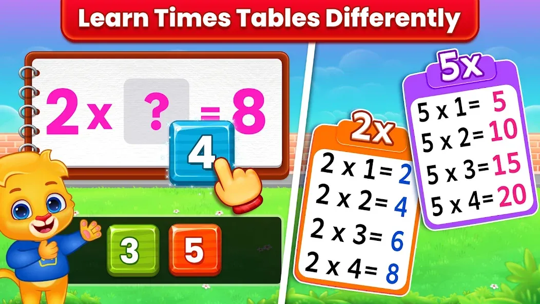 Kids Multiplication Math Games — Взломанная версия (Все уровни разблокированы) — скриншот 2