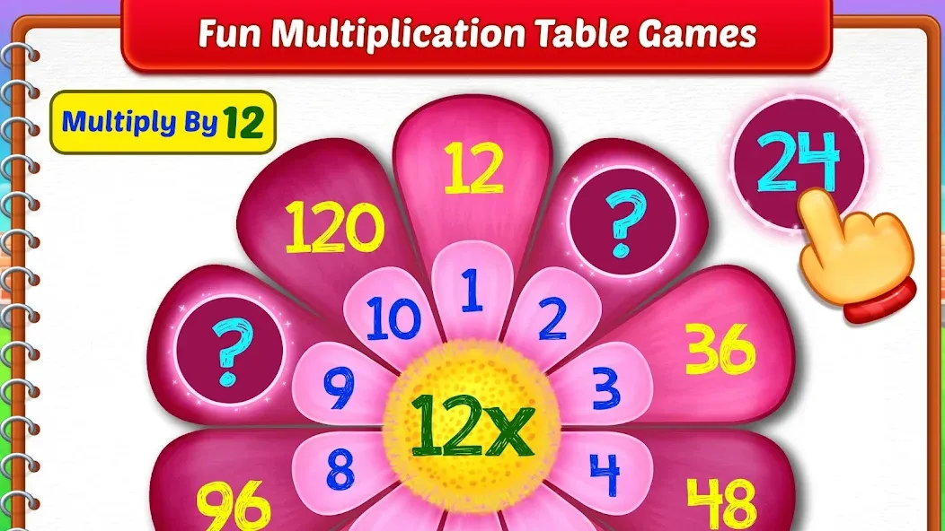 Kids Multiplication Math Games — Взломанная версия (Все уровни разблокированы) — скриншот 4