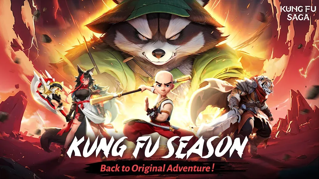Kung Fu Saga MOD APK — Много денег — скриншот 1