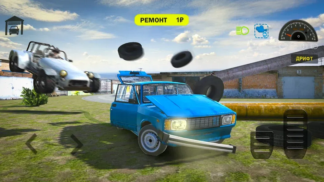 Скачать Car Crash Racing - Russia MOD APK — Много денег — скриншот 4