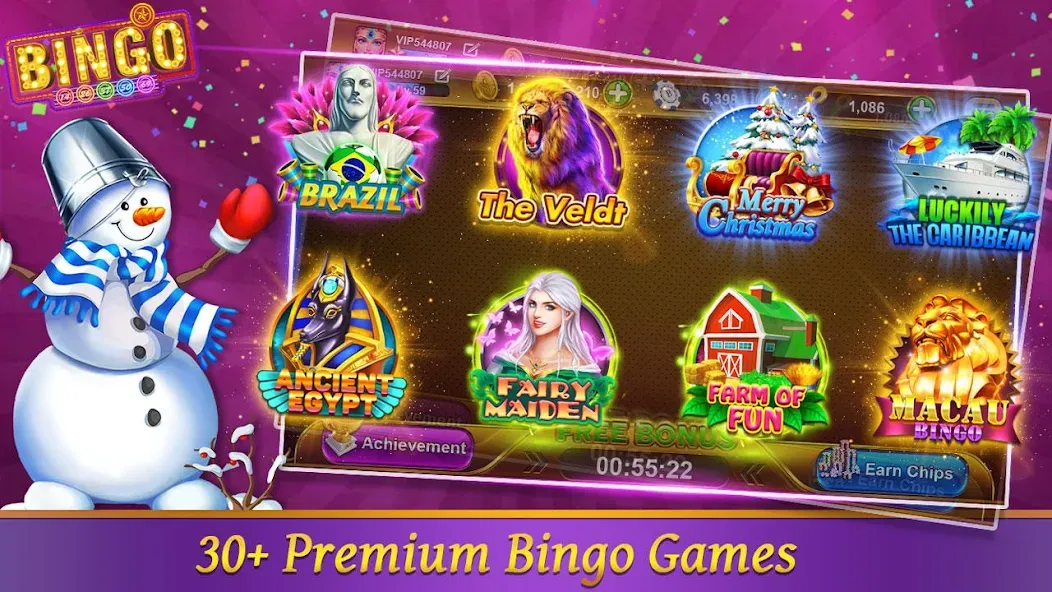 Bingo Happy HD - Bingo Games — Много денег и без рекламы — скриншот 1