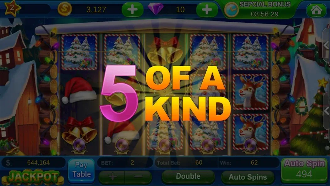Скачать взлом Offline Vegas Casino Slots на Андроид — Много денег — скриншот 3