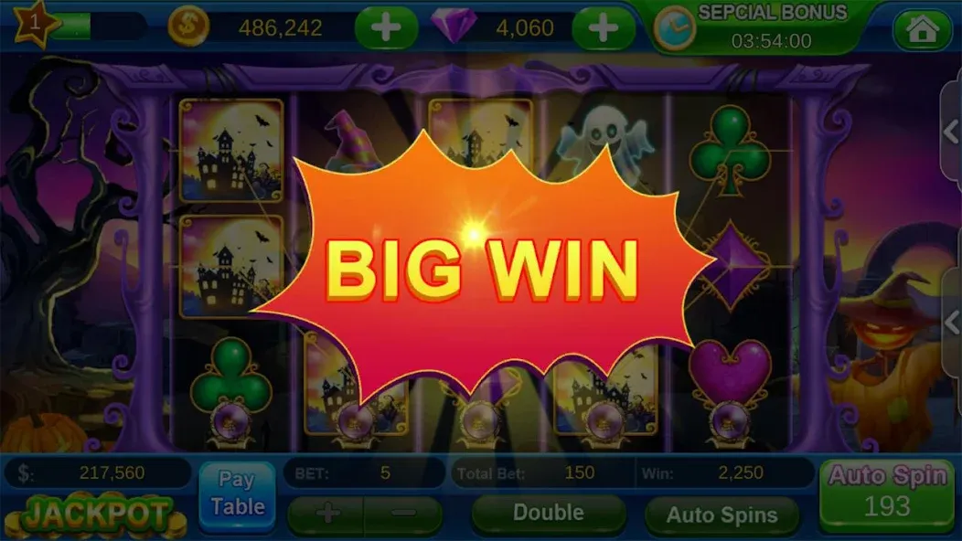 Скачать взлом Offline Vegas Casino Slots на Андроид — Много денег — скриншот 4