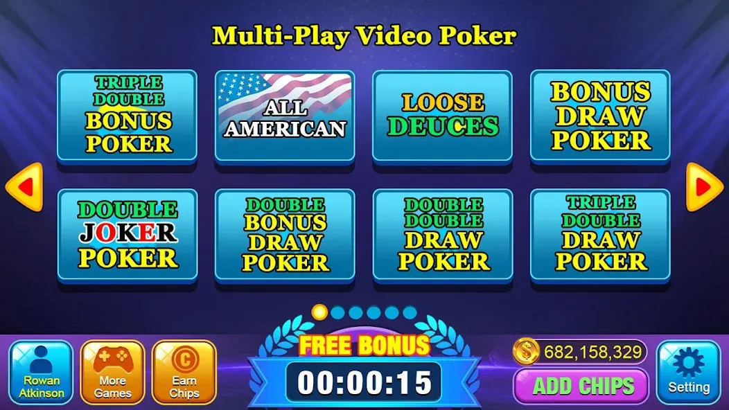 Взлом Video Poker Games - Multi Hand — Много денег — скриншот 2