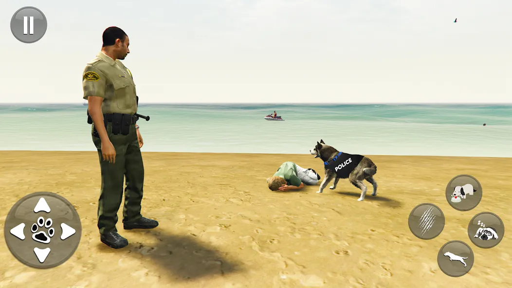 Toby Police Dog Sim: Dogs Game на Андроид — Много денег — скриншот 3