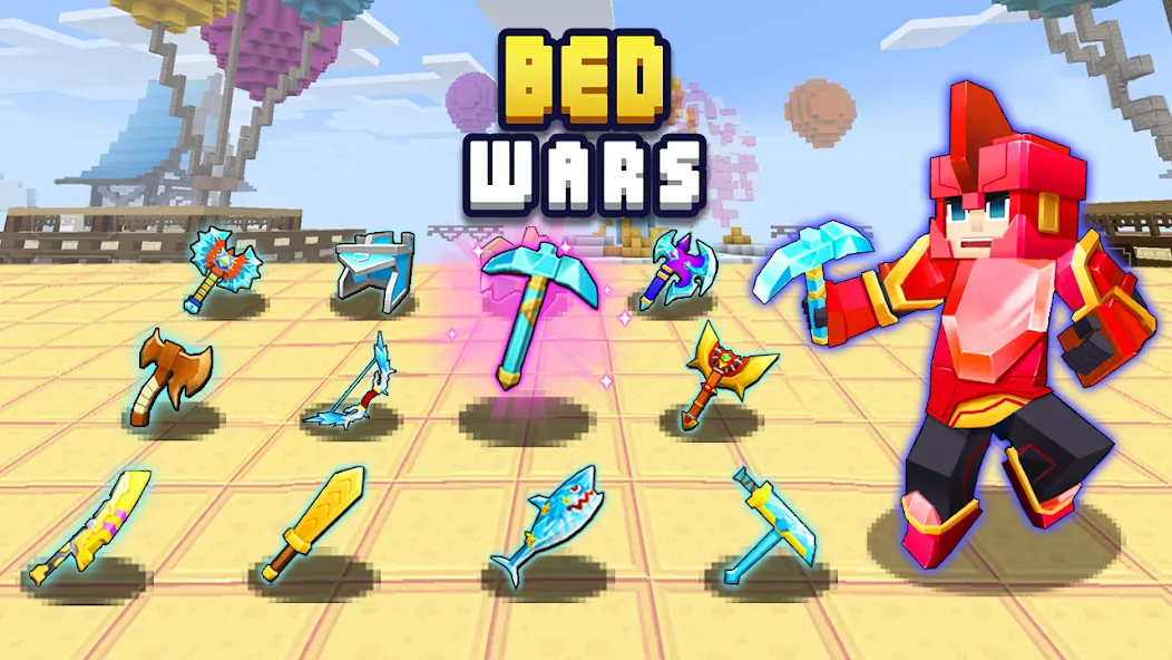 Bed Wars Lite (Мод Много денег) — скриншот 5