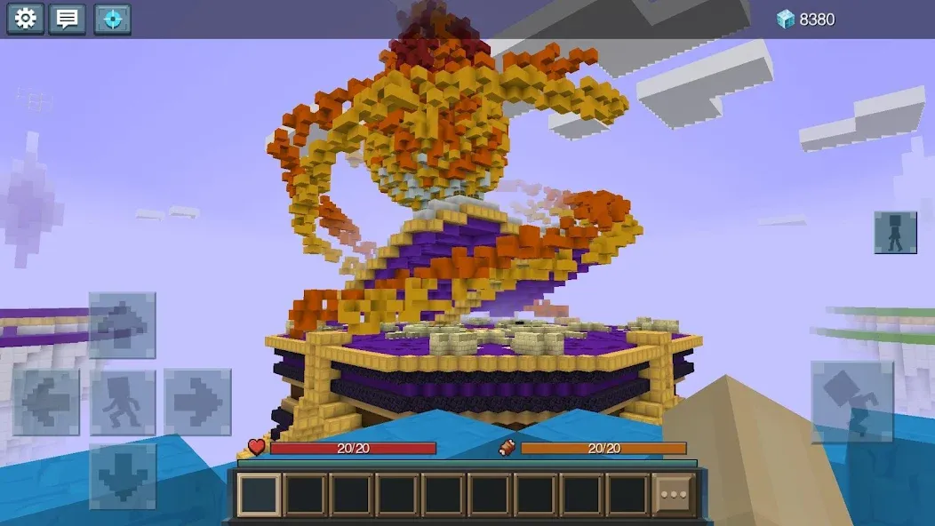 Sky Wars for Blockman Go на Андроид — Бессмертие и много денег — скриншот 2