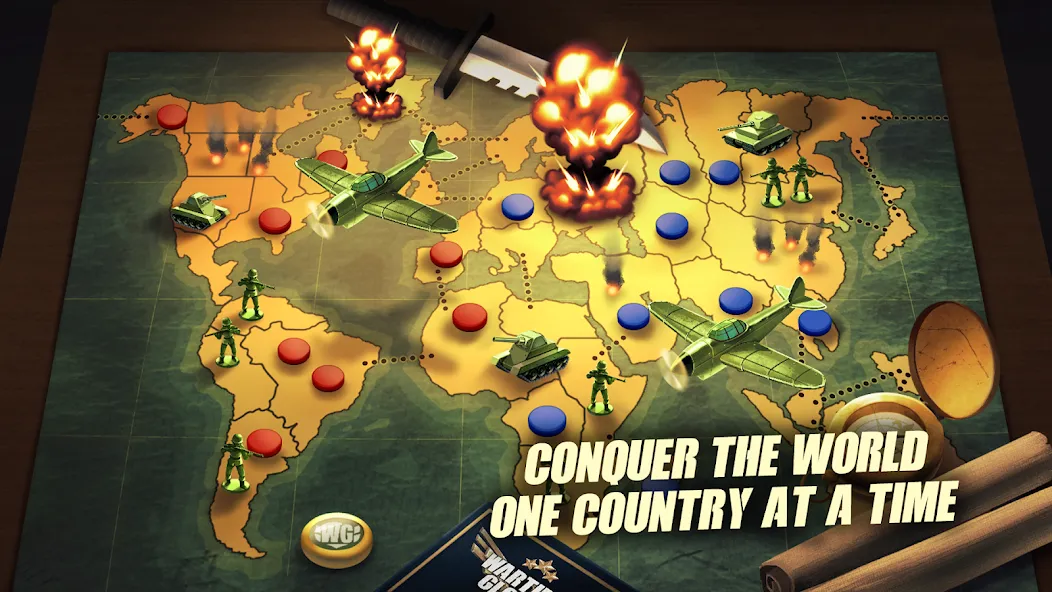 Risk of War - Wartime Glory на Андроид — Много денег — скриншот 2