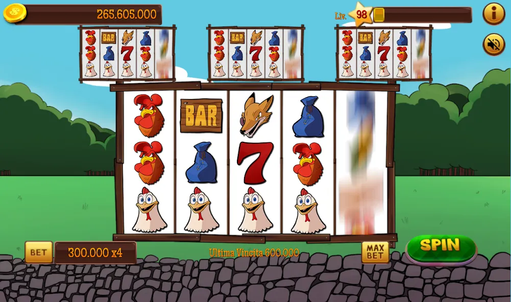 Slot Gallina 4 — Взломанная версия (Много денег) — скриншот 3