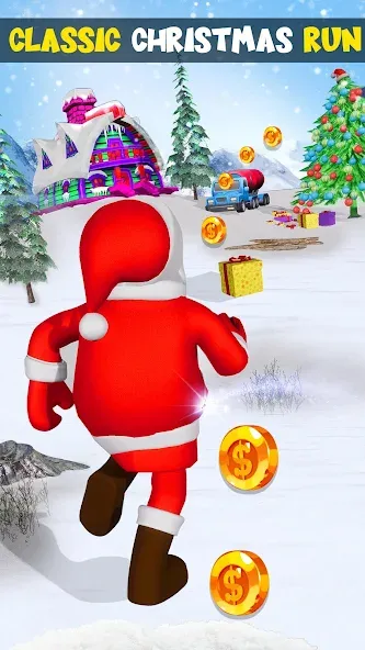 Скачать Xmas Santa Surfer Running Game на Android — Много денег — скриншот 5