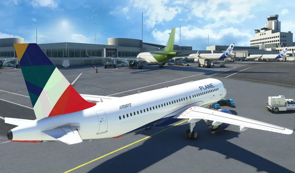 Взломанная Airport Games: Airplane Games на Андроид — Много денег — скриншот 2 Взломанная Airport Games: Airplane Games на Андроид — Много денег — скриншот 2