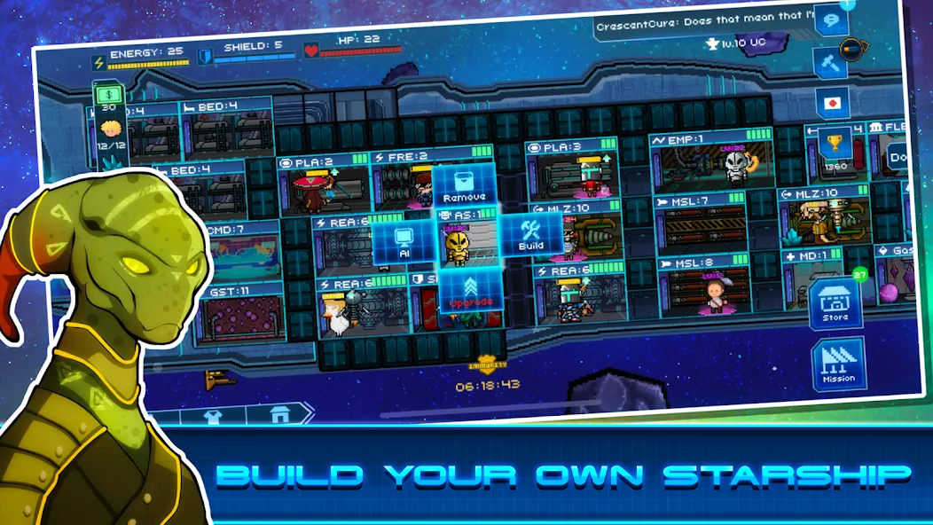 Скачать взломанную Pixel Starships — Взлом на бесплатные покупки — скриншот 1