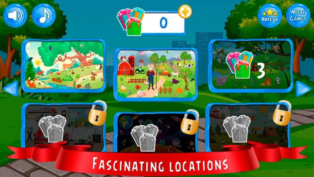 Скачать Hidden Object games for kids на Андроид — Все уровни разблокированы — скриншот 2