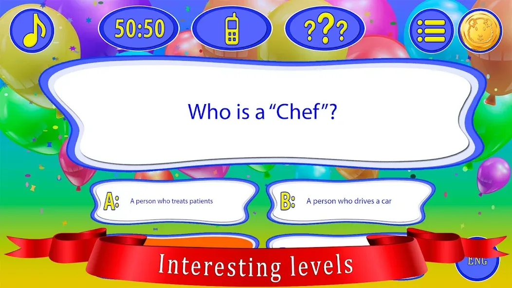Взлом Kids Quiz Games: Millionaire — Все вопросы открыты — скриншот 3
