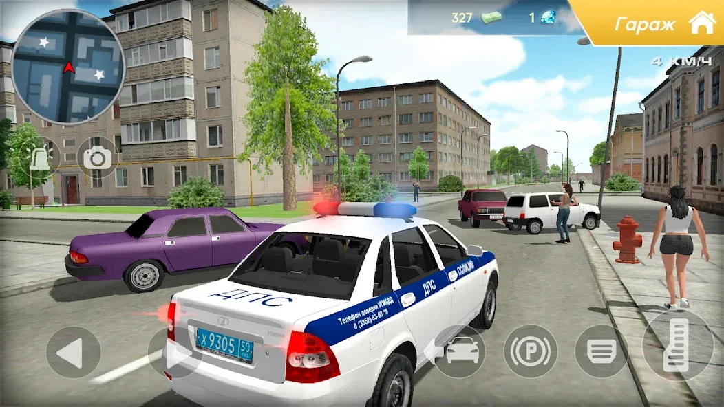 Приорик ДПС: Русская Полиция MOD APK на Android — Много денег и без рекламы — скриншот 1