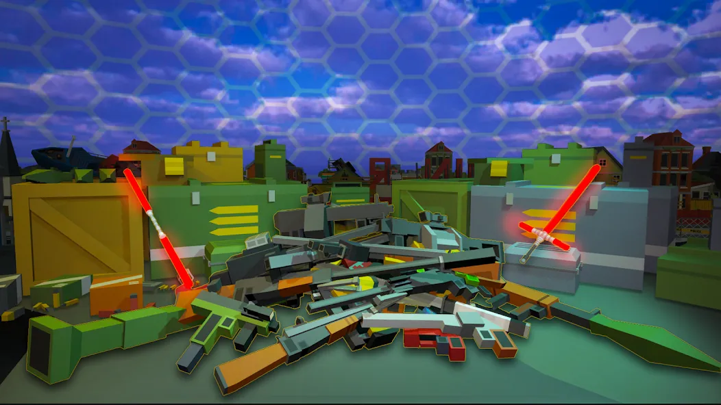 Pixel Fury Classic FPS Shooter (Мод Много денег и всё оружие разблокировано) — скриншот 2