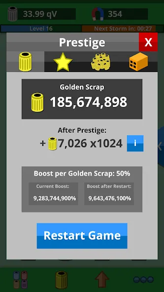 Scrap Clicker 2 на Андроид — Много денег — скриншот 2