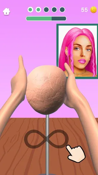 Скачать взлом Sculpt People на Андроид — Много денег — скриншот 2