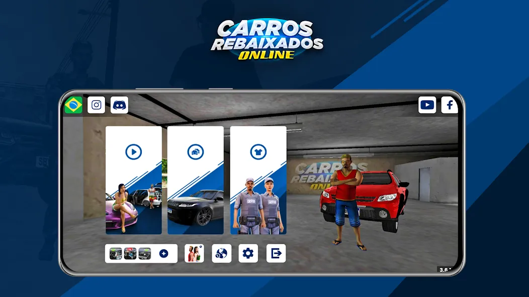 Carros Rebaixados Online MOD — Много денег и тюнинг на Андроид — скриншот 1