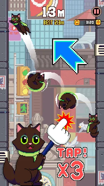 Cat Jump на Андроид — Много денег — скриншот 2
