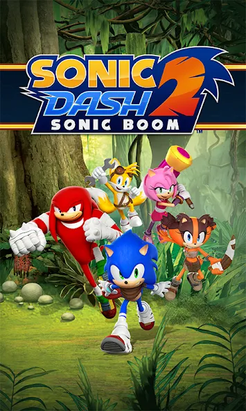 Sonic Dash 2: Sonic Boom Run MOD APK — Много денег и колец — скриншот 1