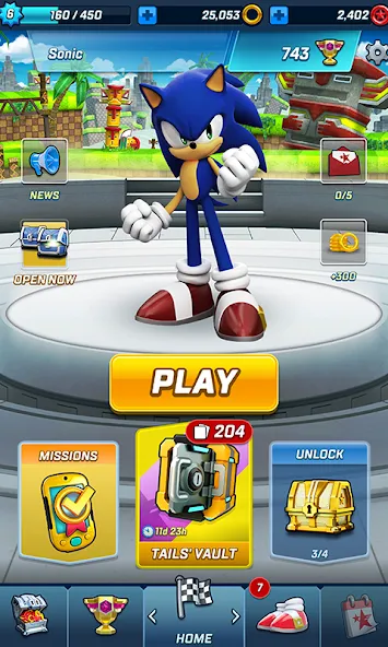 Sonic Forces - Running Game (Мод Много колец и безлимитные билеты) — скриншот 3