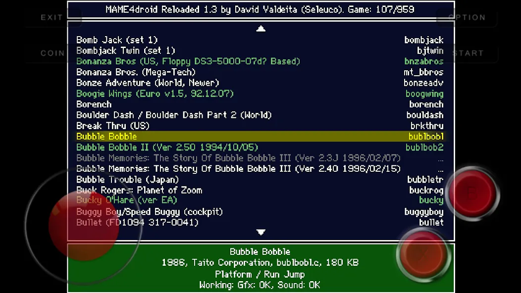 Взлом MAME4droid (0.139u1) — Все игры разблокированы — скриншот 1