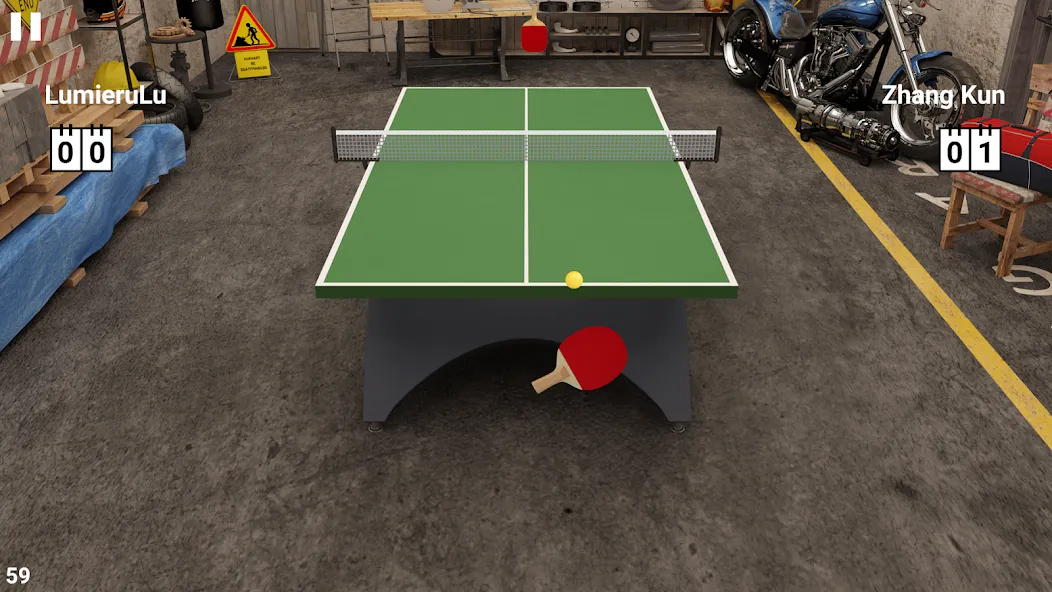 Virtual Table Tennis на Андроид — Мод Много денег — скриншот 1 Virtual Table Tennis на Андроид — Мод Много денег — скриншот 1