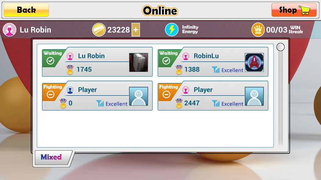 Virtual Table Tennis на Андроид — Мод Много денег — скриншот 4 Virtual Table Tennis на Андроид — Мод Много денег — скриншот 4