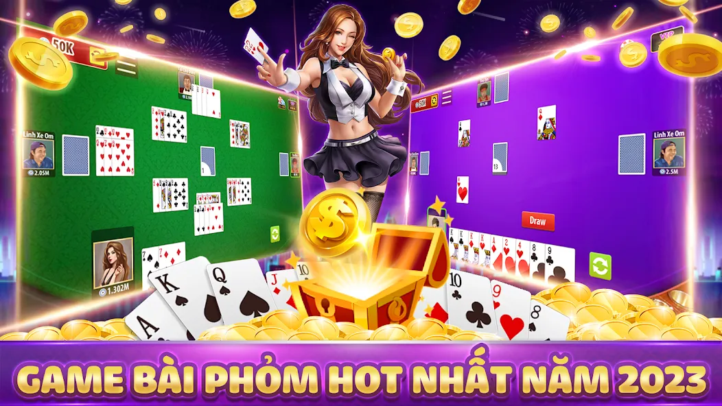 Phom, Ta la MOD APK — Много денег — скриншот 2