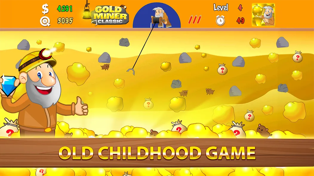 Gold Miner Classic: Gold Rush — Много денег — скриншот 1