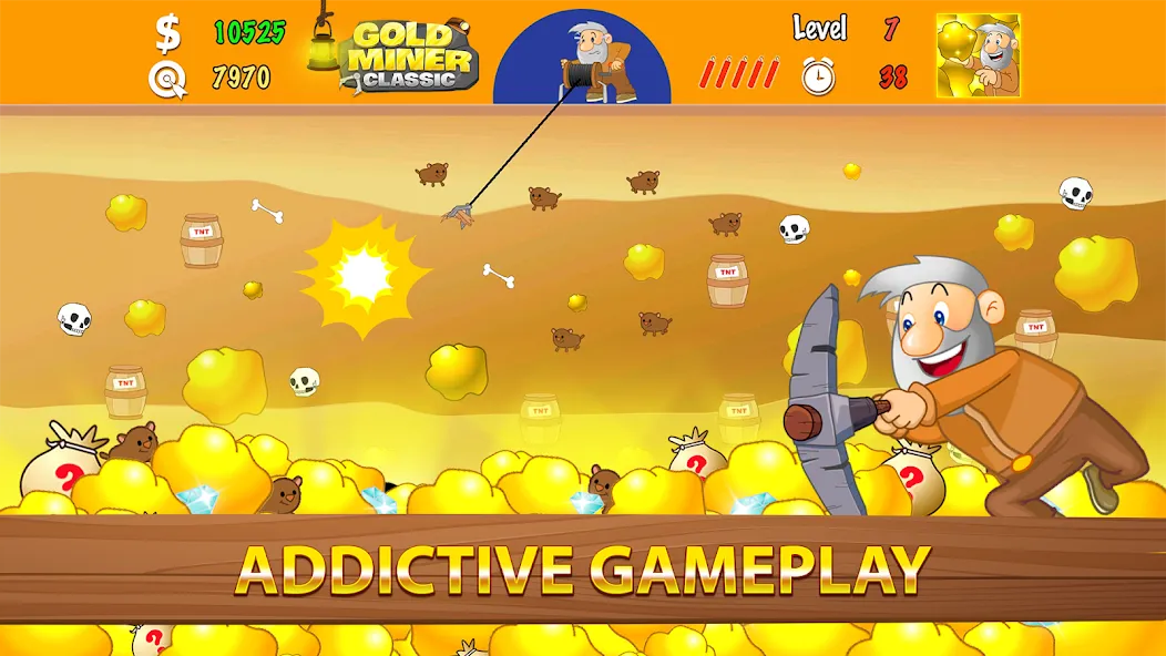 Gold Miner Classic: Gold Rush — Много денег — скриншот 2