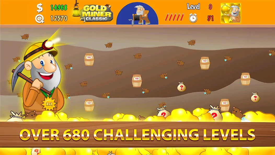 Gold Miner Classic: Gold Rush — Много денег — скриншот 3
