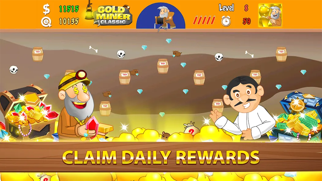 Gold Miner Classic: Gold Rush — Много денег — скриншот 5